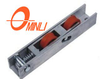 Accesorios para puertas y ventanas de salida de fábrica Polea de soporte de aluminio Rodillo de nailon de doble color (ML-GD016)