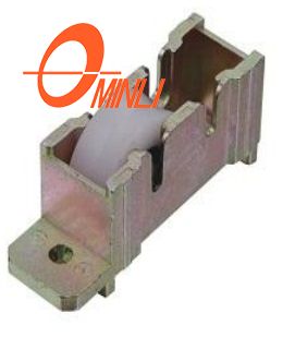 Carcasa de zinc con polea de soporte de rueda de nailon simple (ML-FS033)