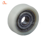 Rodillo de rueda de nailon con rodamiento blanco para puertas y ventanas (ML-AF013)