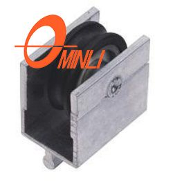 Rodillo de soporte de aleación de aluminio con ruedas de nailon simples con ranura en U y ranura en V (ML-GS012)