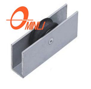 Herrajes para puertas Rodamiento recubierto de plástico con polea de soporte de aleación de aluminio (ML-GS015)