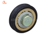Ruedas de polea de nailon de plástico premium con rodamientos para aplicaciones de servicio pesado (ML-AU057)