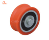 Rodillo de puerta y ventana corrediza de rueda de rodamiento de nailon de polea naranja (ML-AT004)