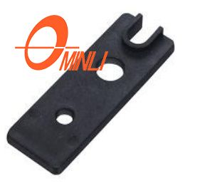 Piezas de material de nailon y PVC personalizadas negras Accesorios para ventanas (ML-HA023)